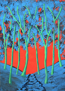Twilight Woods #487 - Original ACEO artwork
